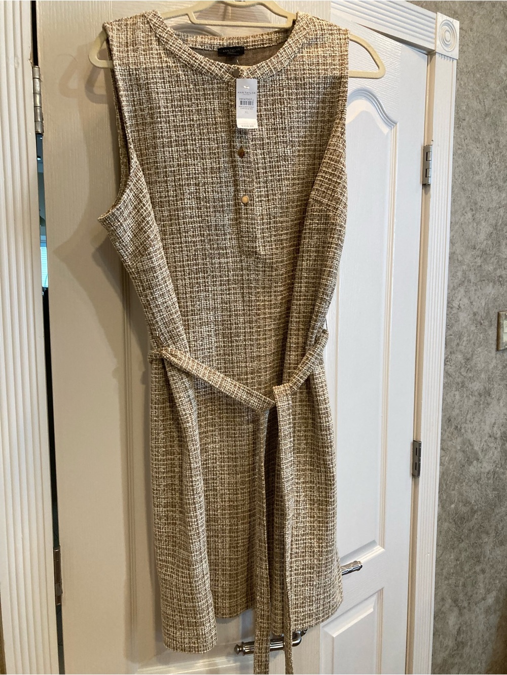 Ann Taylor Factory Tweed Dress Size 16 NWT